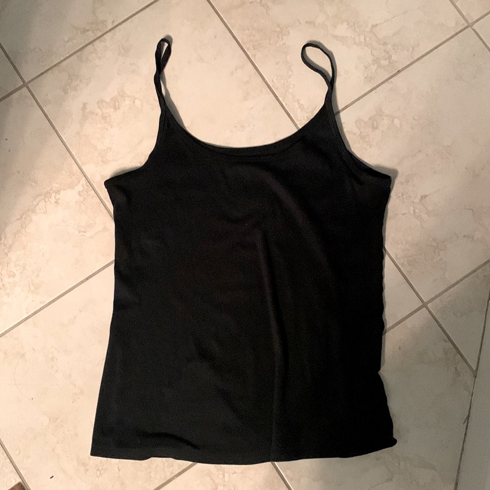 Black cotton cami
